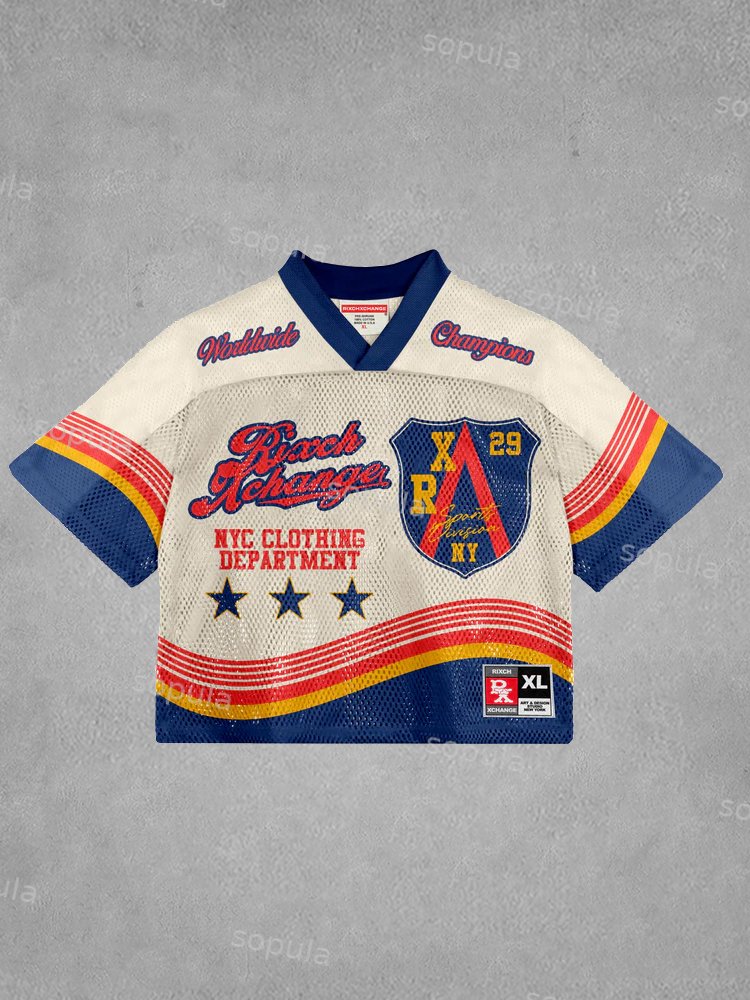 Vintage Wworldwide Jersey T-shirt - Sopula｜Premium Graphic Tees & Graphic Clothing