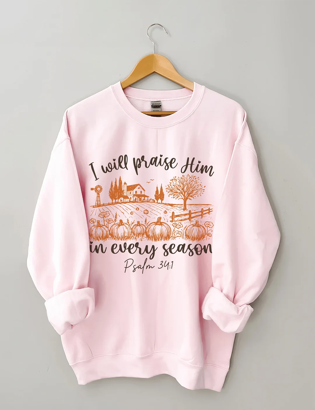 Bible Verse Fall Pumpkin Sweatshirt