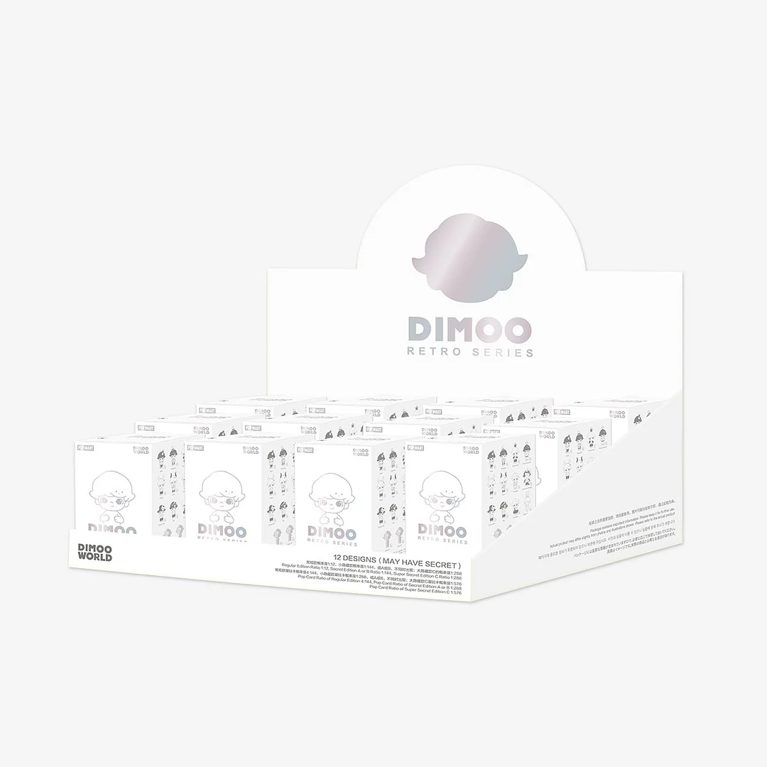 DIMOO Retro Series Toy Figures Blind Box