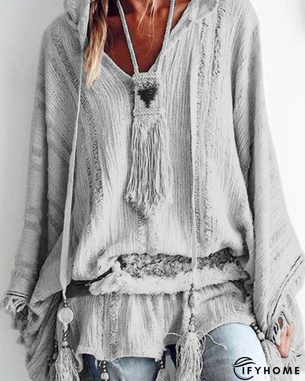 zolucky Long Sleeve Casual Cloak | IFYHOME