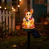 Resin Lighted Vintage Patchwork Ghost with Floral Bow and Pumpkin Lights LED Lighted Patchwork Ghost Decor Halloween Patchworks Ghosts Lamp for Mantel Shelf Entryway Porch