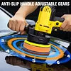 EU Electric Car Polishing Machine with Buffing Sponge Auto Detailing Handheld Polisher Adjustable Speed Scratch Repair Grinding Machine Car Accessories Power Tools
