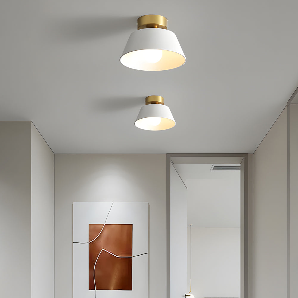 10'' Modern Round Ceiling Light - 3 Step Dimming for Corridors