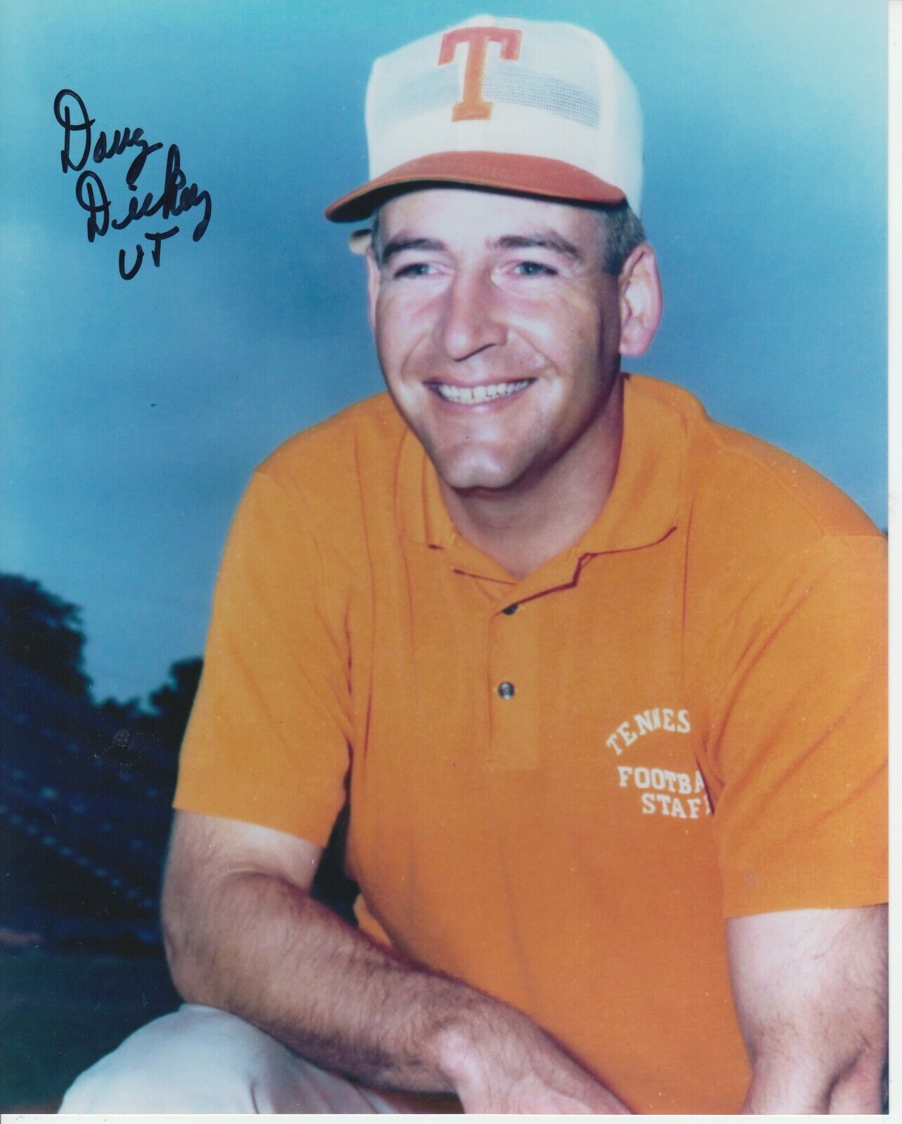 Doug Dickey #0 8x10 Signed Photo Poster painting w/ COA Tennessee Volunteers