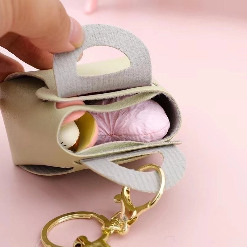 Popular Korean Version Of The Hundred Tower Key Chain Pendant Cute Candy Color Small Coin Purse Bag Macaron Earphone Bag