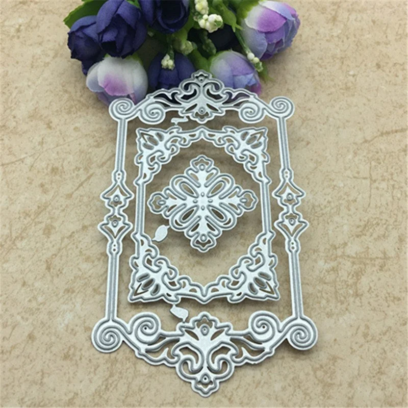 Square Lace Metal Cutting Dies Stencils for DIY Scrapbooking/photo album Decorative Embossing DIY Paper Cards