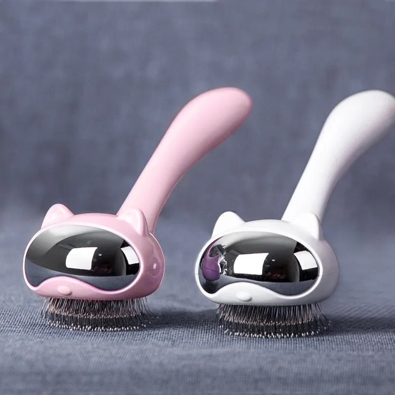 Nice Cats Grooming Tool Stainless Steel Shedding Brush Pet Hair Remover