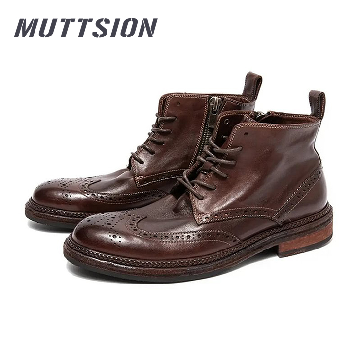 MUTTSION Goodyear Handmade British Style Horsehide Boots MUTTSION.COM MUTTSION
