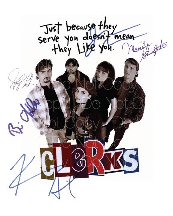 Clerks signed Jay Silent Bob Kevin Smith autograph 8X10 Photo Poster painting picture poster RP