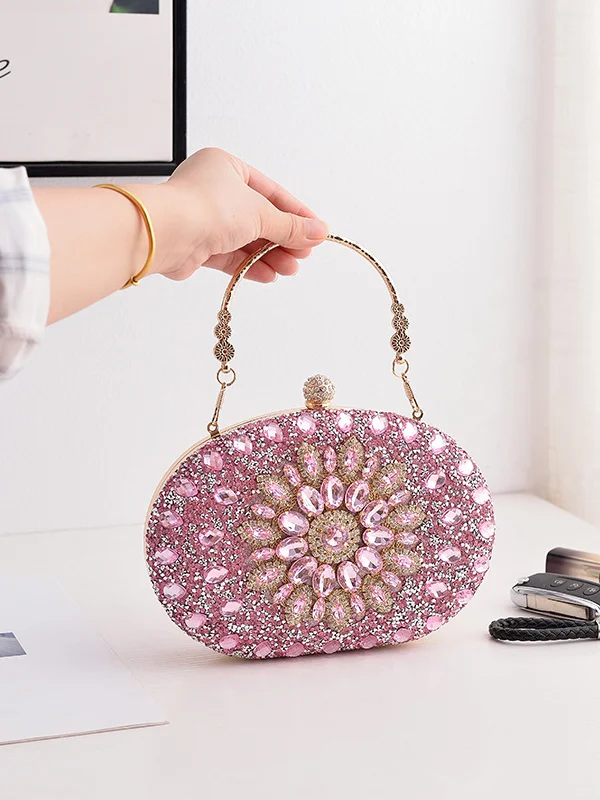 Split-Joint Shiny Geometric Handbags Bags Accessories Bags