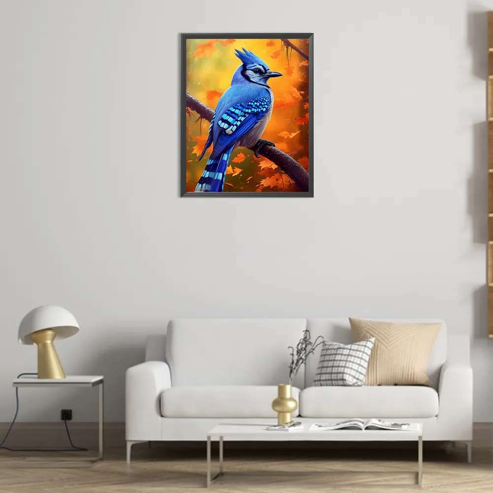 Full Round Diamond Painting 40*50cm - Bluebird