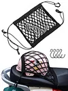 Motorcycle Helmet Storage Trunk Bag 4 Hooks Motorcycle Cargo Net Elastic Net Bag