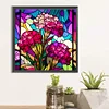 Diamond Painting -DIY Round Drill Stained Glass Celosia Cristata(40x40cm)