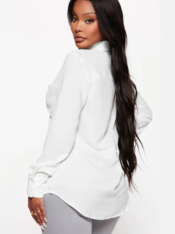 Nigikala Nigikala Women's Sexy Long-Sleeved Shirt