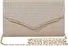 Abendtasche Damen Clutch PU Leder Handtasche Hochzeit Elegant Brauttasche Damen Kettentasche M&auml;dchen Klein Umh&auml;ngetasche f&uuml;r Party Freizeit