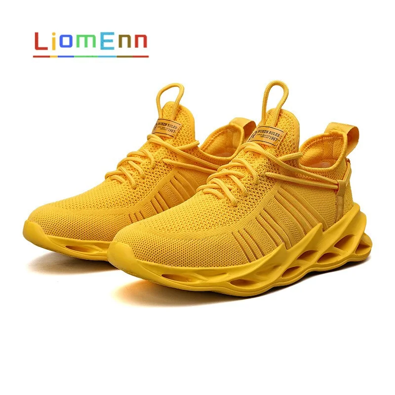 2021 Summer Women's Sneakers Women Tennis Running Sport Shoes Men Light White Black Green Yellow Sneaker Vulcanize Large Size 46