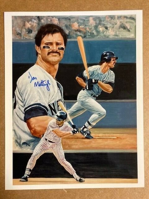 Don Mattingly Boldly Signed Autographed 8x10 Photo Poster painting with COA