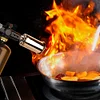 Outdoor BBQ High Temperature Flamethrower BBQ Flamethrower Cooking Kitchen Grilling Tools Adjustable Flamethrower Torch for Grilling Steak and Caramel Pudding, BBQ