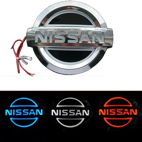 4D LED Nissan Emblem Car Tail Rear Badge Light