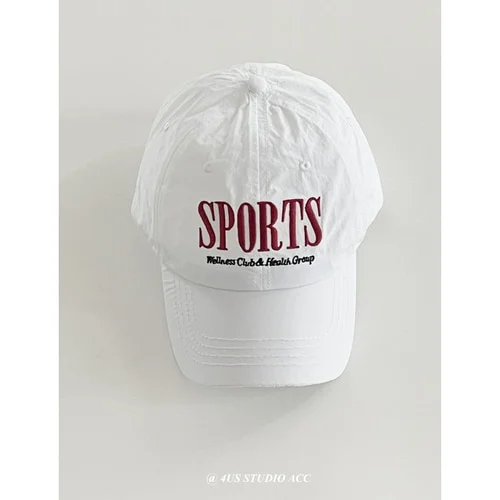 All-Matching Sun-Proof Peaked Cap Womens Korean-Style Embroidered Letters Lightweight Quick-Drying Sun Protection Baseball Cap