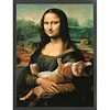 (Big Size)Mona Lisa - 11CT Stamped Cross Stitch - 45*60cm - Cat