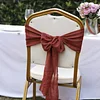 Plain Colors Bowknot Wedding Event Chair Decor Covers