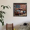 Vintage Truck 5D DIY Diamond Dots Painting Kit Abstract Canvas Art 35x35cm