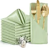 43x43cm Smooth Satin Wedding Event Resturant Napkins