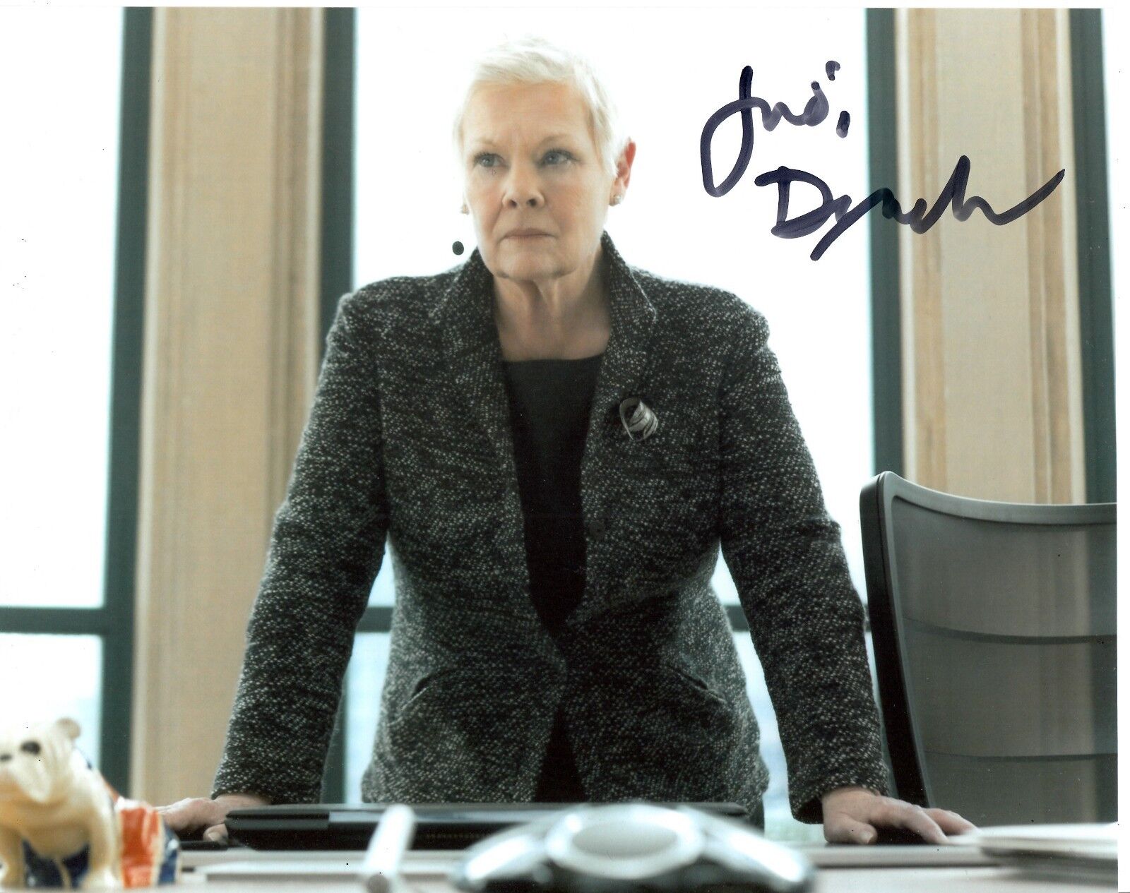 JUDI DENCH SIGNED BOND Photo Poster painting UACC REG 242 (1)