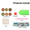 6pcs/set DIY Diamond Special Shape Pearl Art Hanging Wooden Christmas Tree Ornament Kit