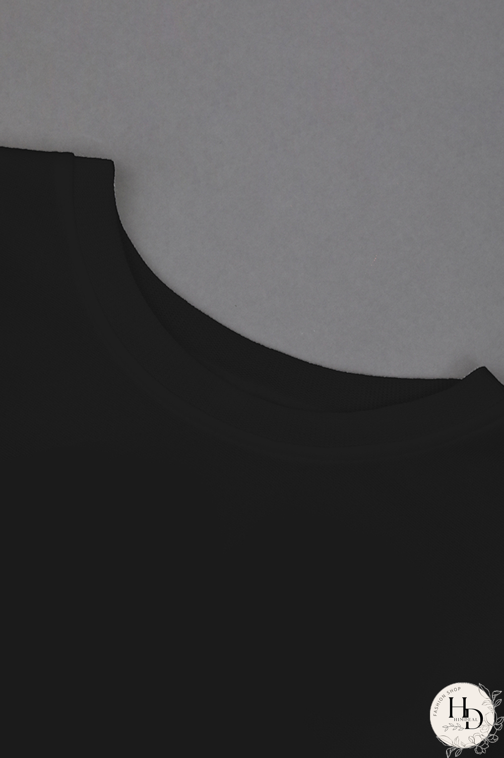 Black Sweet Cute Print Patchwork O Neck Tops