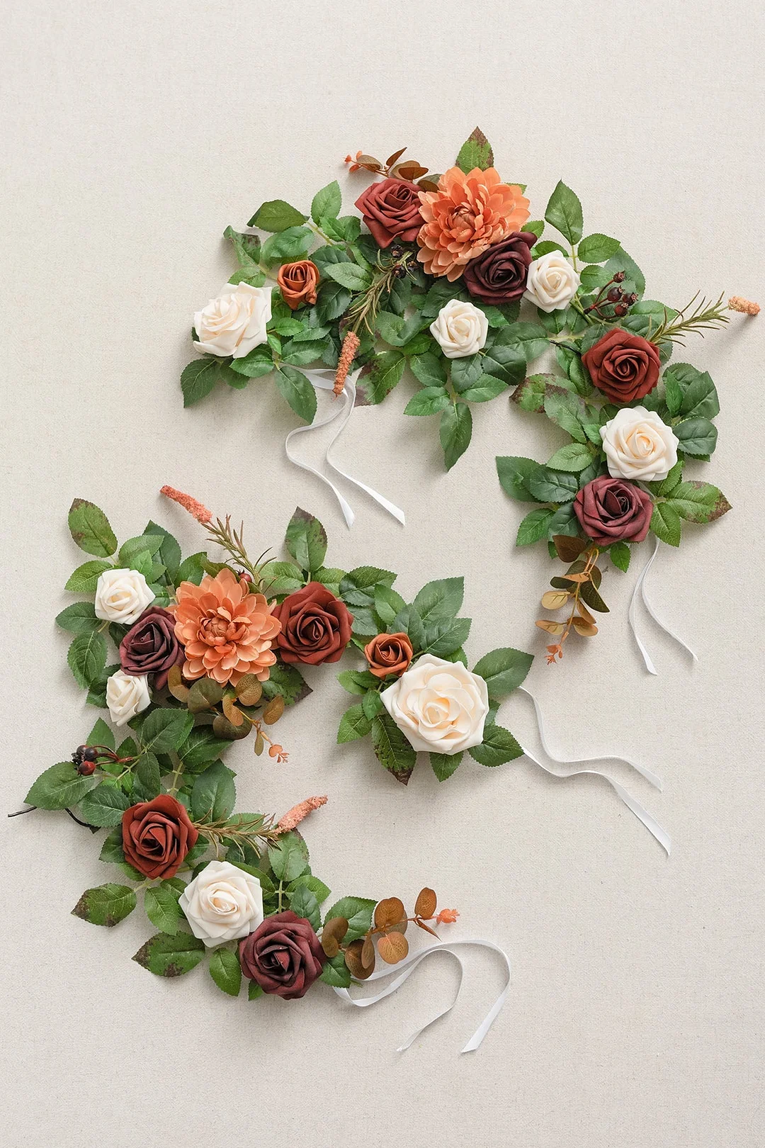 Lantern Floral Arrangements in Sunset Terracotta