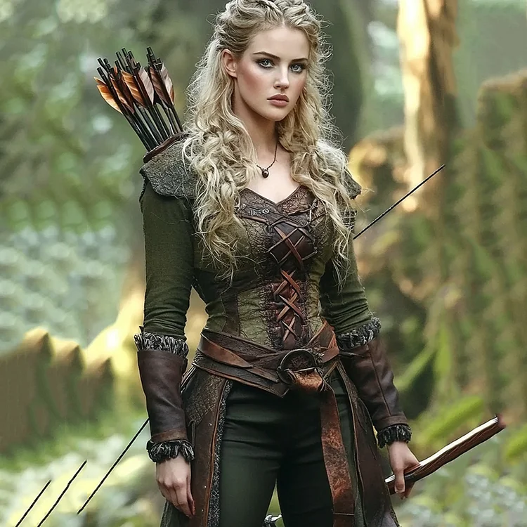 Women's Vintage Viking Celtic Knotted Print V Neck T-shirt