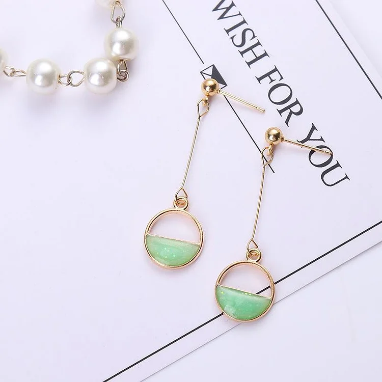 Round Hollow Earrings