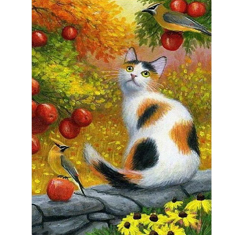 Diamond Painting - Full Round - Diamond Cat(30*40cm)