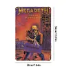 Megadeth - Panneaux en &eacute;tain m&eacute;tallique(20*30cm/30*40cm) - Musique