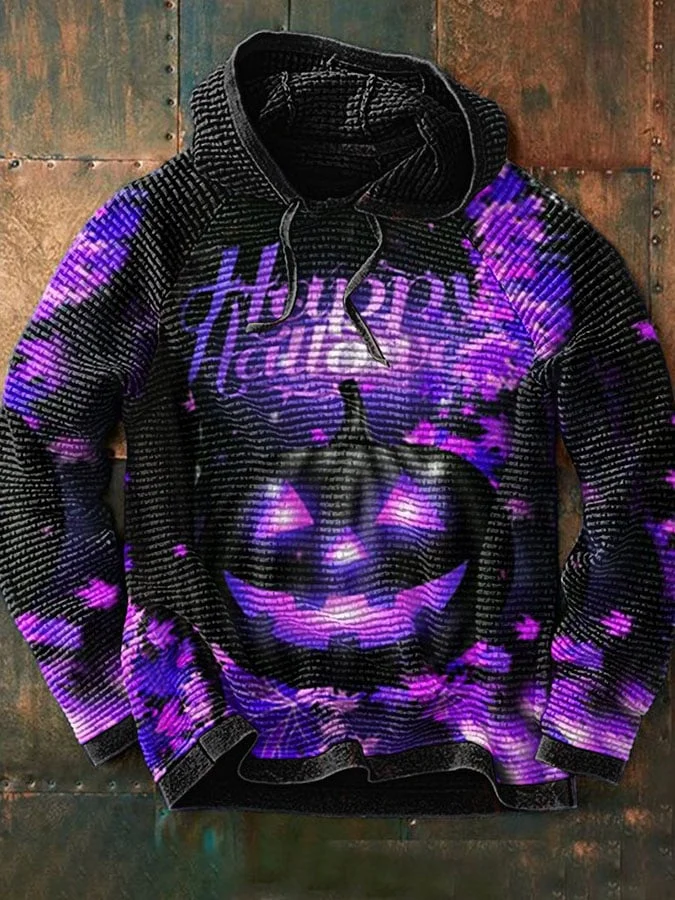 Casual Print Hooded Long Sleeve Sweatshirt