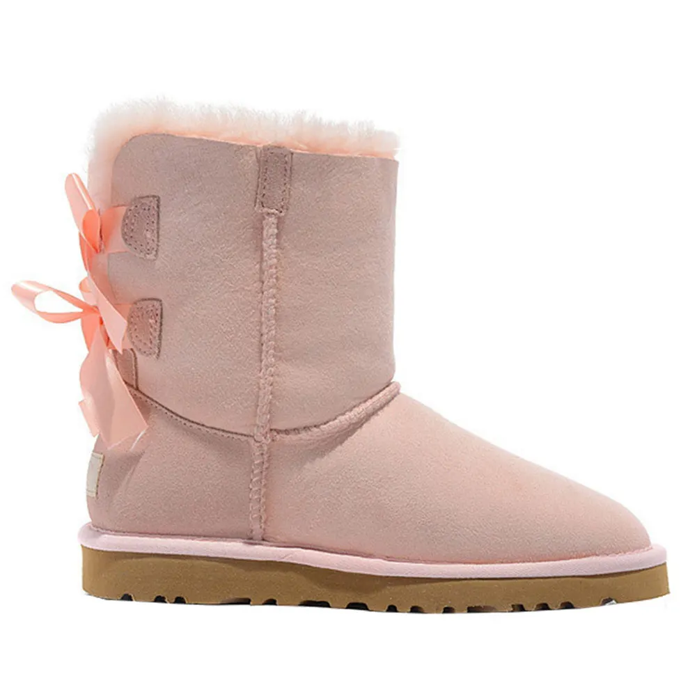 Women's Winter Ankle Snow Boots Pink-vocosishoes