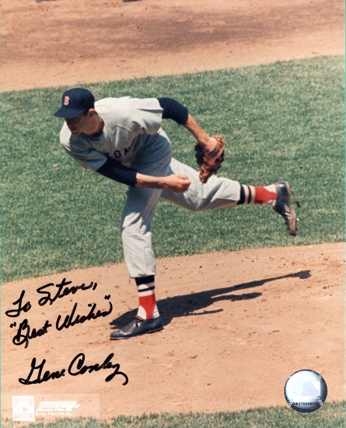 Gene Conley Braves Hand Signed Autograph 8x10 Baseball Photo Poster painting