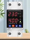 Over Under Voltage Protector 40A/63A 220V Dual Display Adjustable Protector