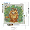 St. Patrick's Day Katze komplette DIY 5D Round Drill Diamantkunst-Kits f&uuml;r Wanddekoration 40x40cm