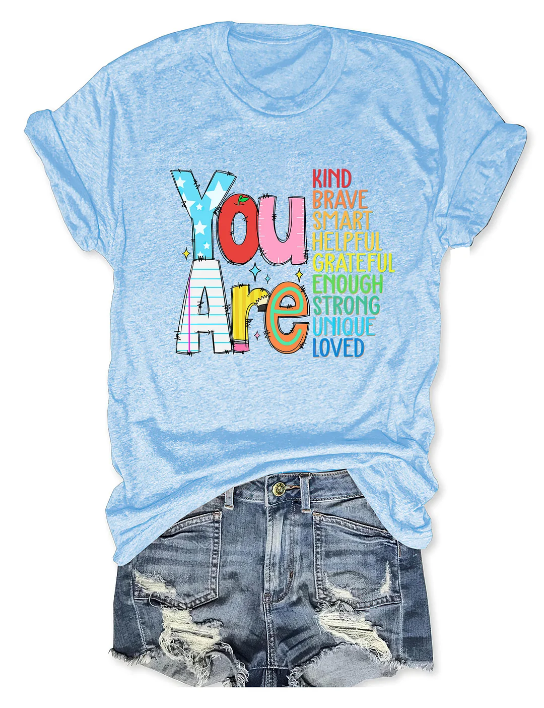 You Are Kind Loved Brave Enough T-Shirt