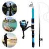 Fishing Pole Set Full Kits Spinning Fishing Rod and Reel Combo for Fishing(Blue)
