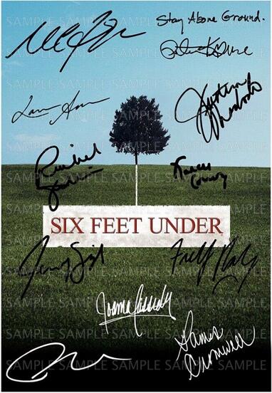 SIX FEET UNDER CAST SIGNED TV SHOW SEASON Art Film Print Silk Poster for Your Home Wall Decor