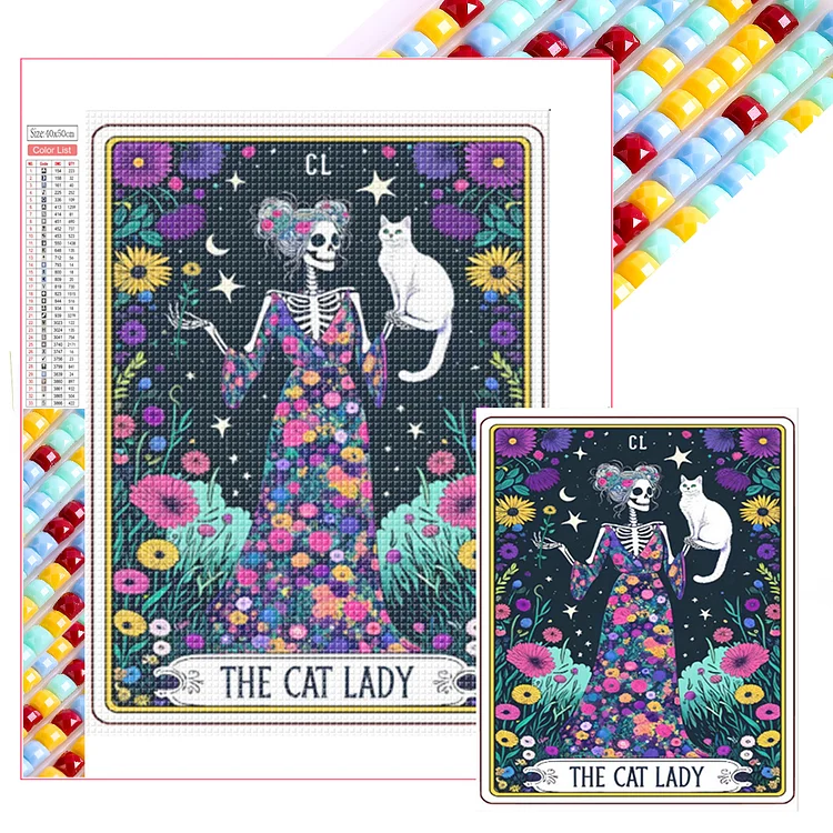 The Cat Lady 40*50CM (Canvas) Full Square Drill Diamond Painting gbfke