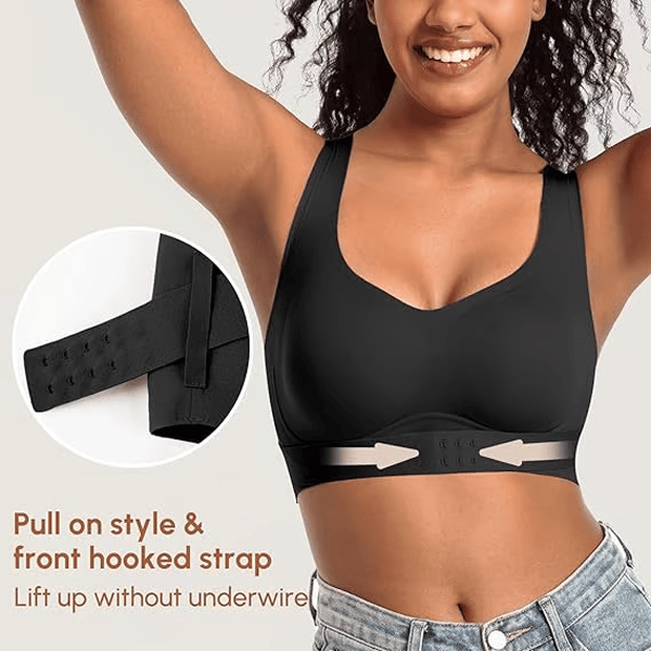 Front Buckle Push-Up Bra for Hunchback Correction