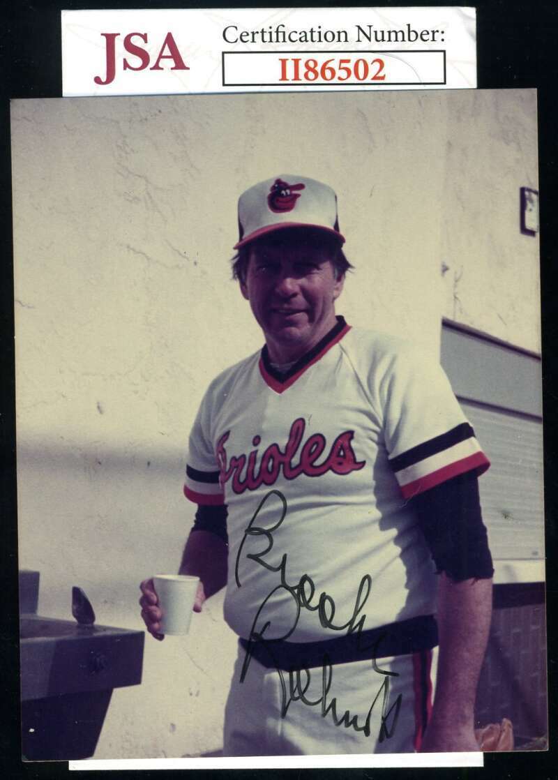 Brooks Robinson JSA Coa Hand Signed Original Orioles Photo Poster painting Autographed