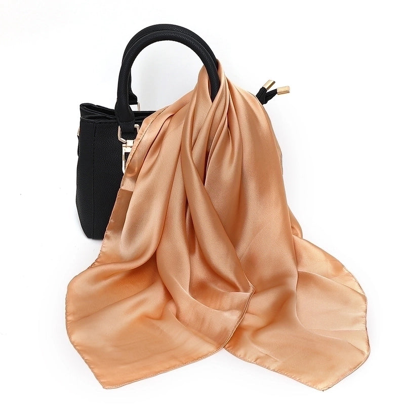 Women’s Elegant Basic Printing Polyester Printing Silk Scarf