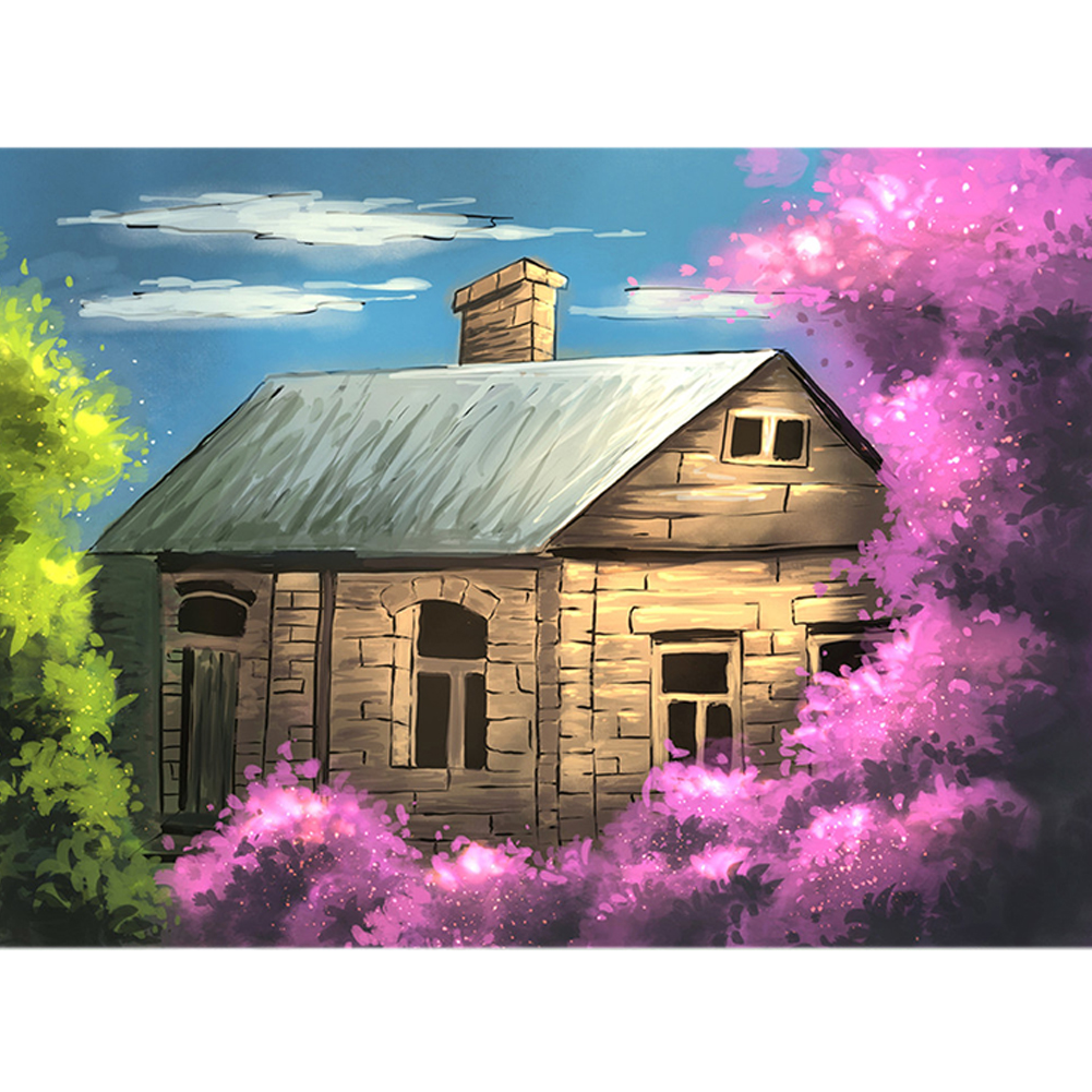 

40*30CM - Round Drill Diamond Painting - Dream Cabin, 501 Original
