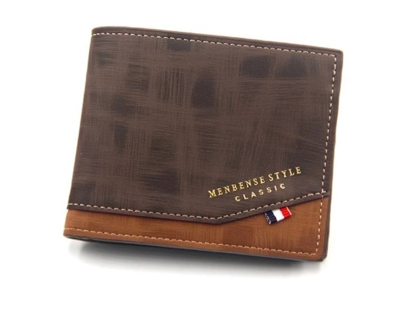 Men’s Solid Color Pu Leather Open Wallets
